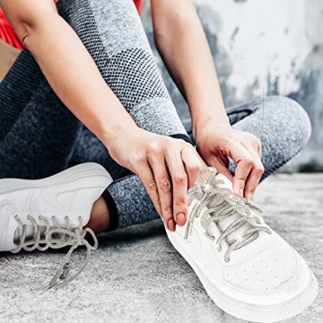 MTLEE Rhinestone Shoe Laces for Sparkling Sneakers and Style