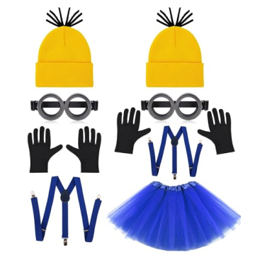 PIIDUOO Halloween Costume Accessories for Adult Couples - 2 Person Yellow Duo Halloween Costumes Par...