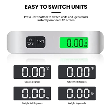 BAGAIL Digital Luggage Scale with Backlit LCD Display