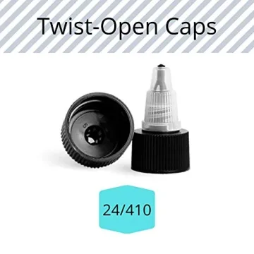 kelkaa 24/410 Black Twist Caps for Versatile Dispensing