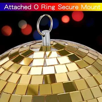 NuLink 8" Gold Disco Ball for Vibrant Parties and Decor