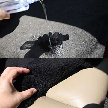 DECKALY Waterproof Sweating Car Seat Cover for Post Gym Workout, Running, Swimming, Beach and Hiking, Universal Fit Non-Slip Bucket Seat Protector for Cars SUV Trucks, Machine Washable (Grey)