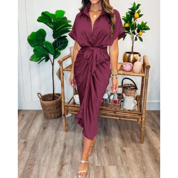 Elegant BTFBM Ruched Maxi Dress for All Occasions
