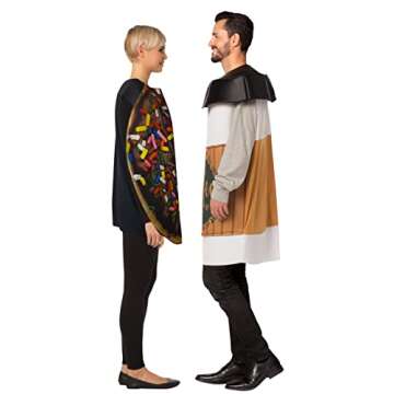 Rasta Imposta Dunk It Coffee 2 Go Cup and the Get Real Chocolate Donut 2 Pack Halloween Costume Set, Adult One Size