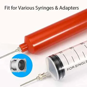 Rachel's Closeouts 12 Packs of 20 Gauge Needle 2-inch Stainless Steel Blunt Tip Needle Industrial Dispensing Needle | Luer Lock Needle | Syringe Needles |