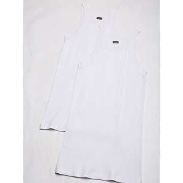 Men's Essential Cotton Square Cut Tanks - 2-Pack Multi-Color