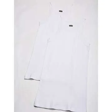 Men's Essential Cotton Square Cut Tanks - 2-Pack Multi-Color