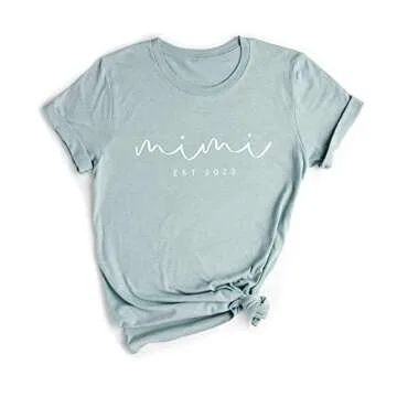 Mimi Grandma Custom Est Year Shirt – Funny Graphic Tee