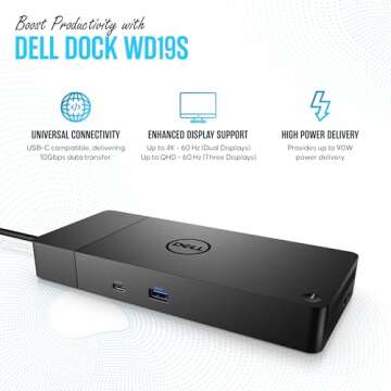 Dell WD19S Docking Station Bundle - Ultimate Connectivity Solution