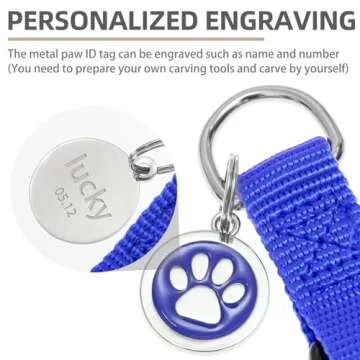 PUPTECK No Pull Dog Harness Soft Adjustable Basic Nylon Step in Puppy Vest Outdoor Walking with ID Tag X-Small