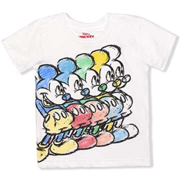 Disney Mickey Mouse Boys 2 Pack Short Sleeve T-Shirt for Infants and Toddlers