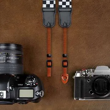 Premium Adjustable Plaid Camera Strap for Photographers