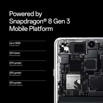 OnePlus 12 Smartphone with 16GB RAM and Hasselblad Camera