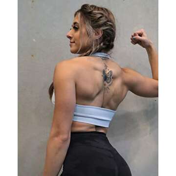 SUUKSESS Halter Sports Bra - Seamless & Backless Comfort