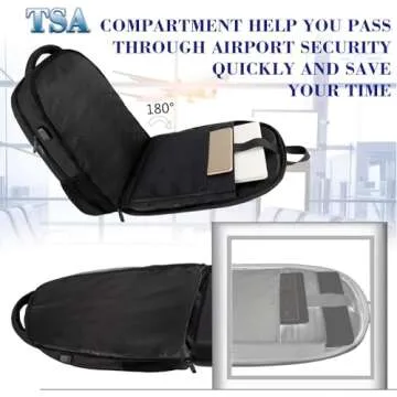 MATEIN Extra Large Backpack, 17 Inch Travel Laptop Backpack with USB Charging Port, Anti Theft TSA F...
