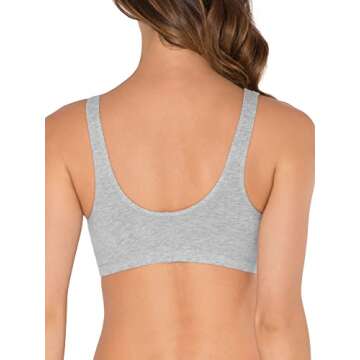 Comfortable Cotton Sports Bra 3-Pack for Women