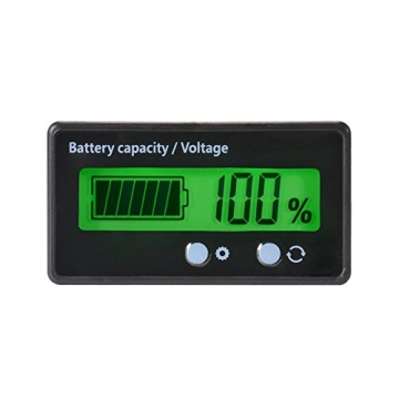 LCD Battery Capacity Monitor for All Battery Types