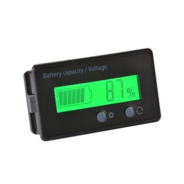 LCD Battery Capacity Monitor for All Battery Types