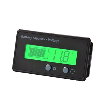 LCD Battery Capacity Monitor for All Battery Types