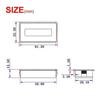 LCD Battery Capacity Monitor for All Battery Types