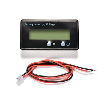 LCD Battery Capacity Monitor for All Battery Types