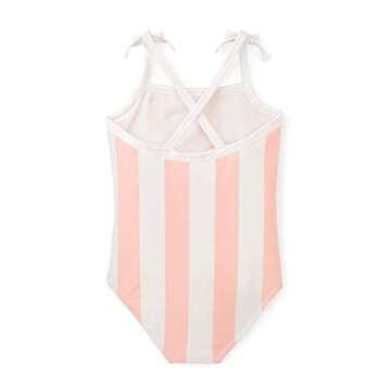 Hope & Henry Girls' One-Piece Swimsuit Containing Recycled Fibers with UPF 50+ Sun Protection