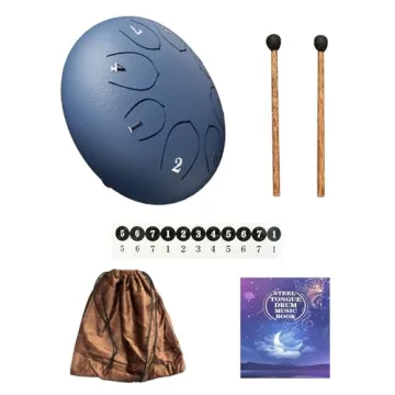 Cossain Steel Tongue Drum - 6" B Major, Perfect for Meditation, Yoga & Relaxation