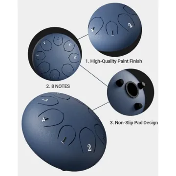 Cossain Steel Tongue Drum - 8 Notes for Meditation & Yoga