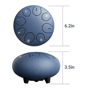 Cossain Steel Tongue Drum - 8 Notes for Meditation & Yoga