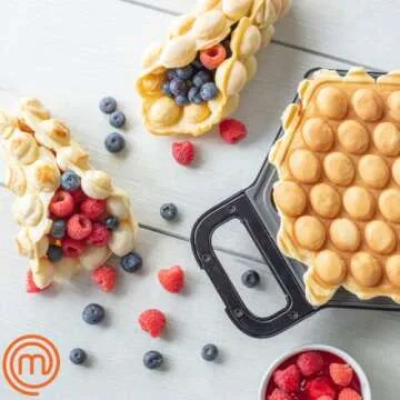 MasterChef Electric Nonstick Bubble Waffle Maker