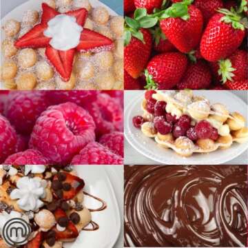 MasterChef Electric Nonstick Bubble Waffle Maker