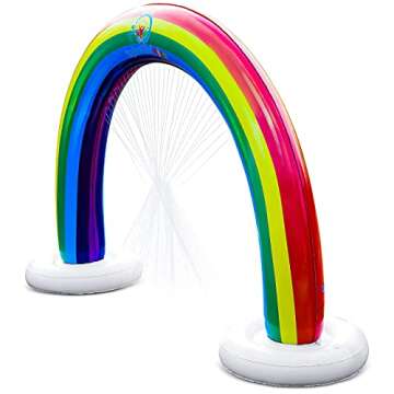 Splashin'kids Outdoor Rainbow Sprinkler Super Toddler Water Toys for Children Infants Boys Girls and...