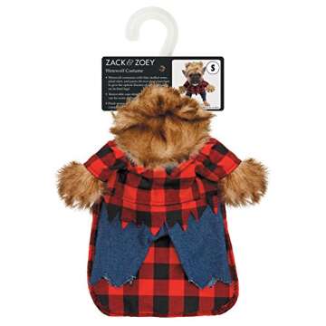 Zack & Zoey Werewolf Costume for Dogs, Small