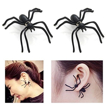Spooky Realistic Spider Halloween Earrings - Ultimate Party Accessory
