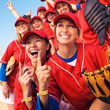 Baseball Hair Ties Set for Players & Teams - 12 Pieces