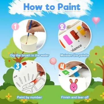 ZMLM Paint with Water Books for Kids - Easter Basket Stuffers Mess Free Coloring Activity for Toddlers - Arts & Crafts Gifts Toys for Valentines Birthday Christmas Boy Girls Ages 4 5 6 7 8(Traffic)