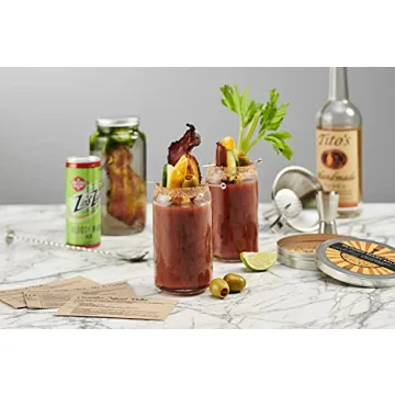 Bloody Mary Cocktail Kit with Beer Can Glass Set and More