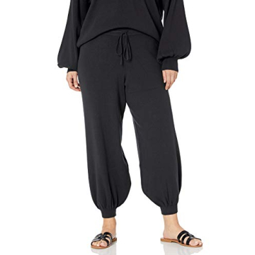The Drop Women's Maddie Loose Fit Supersoft Sweater Jogger Black, M