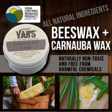 Daddy Van's Natural Beeswax Care - Safe for Food and Home