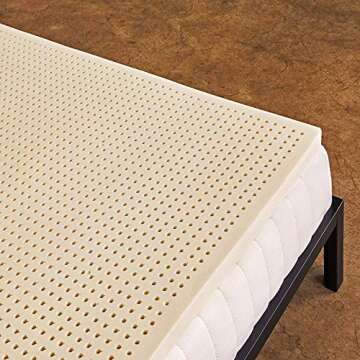 Pure Green Organic Latex Mattress Topper - Medium Firmness