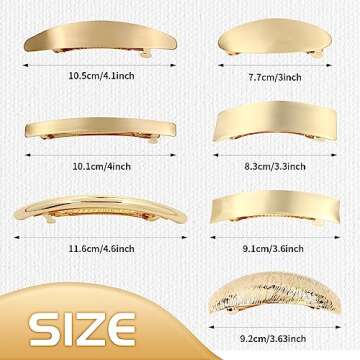 Elegant Gold Metal Hair Clips for All Occasions