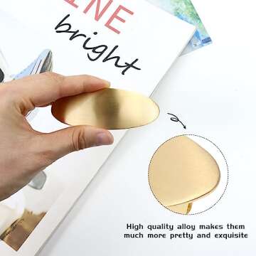 Elegant Gold Metal Hair Clips for All Occasions