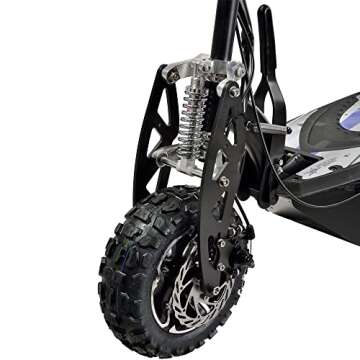 MotoTec UberScoot 1600W 48V Electric Scooter, Black, Large