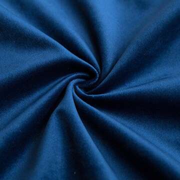 MIULEE Navy Blue Velvet Decorative Pillow Covers - 20x20