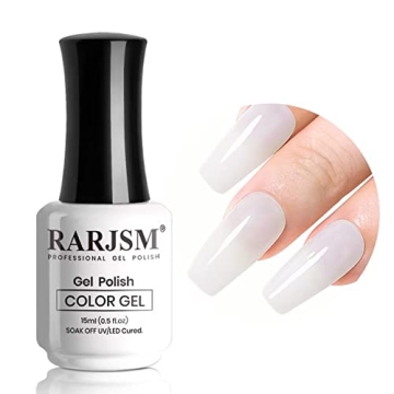 RARJSM Milky White Gel Polish UV LED Soak Off 15ml