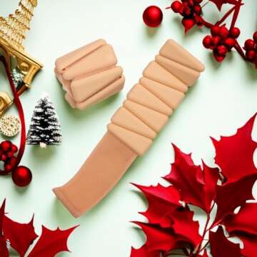 Gonnousu Ankle Weights - Adjustable Wearable ankle weights for women and man, Set of 2 (1lb Each) for Enhanced Training | Wrist Weights Perfect for Yoga, Dance, Barre, Pilates, Cardio, Aerobics, and