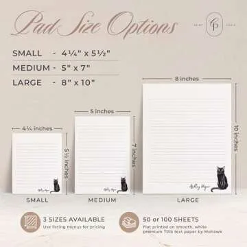 Personalized Cat Notepad for Cat Lovers, Customizable Design