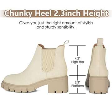 Athlefit Women’s Chelsea Boots - Casual Chic Comfort  for Every Occasion