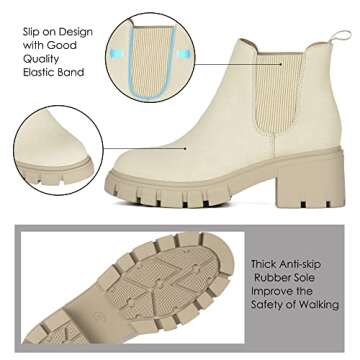 Athlefit Women’s Chelsea Boots - Casual Chic Comfort  for Every Occasion