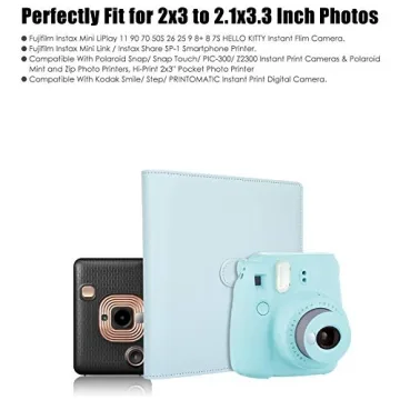 Durable 256 Pockets Photo Album for Instant Photos
